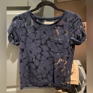 Abercrombie and Fitch lace and floral top